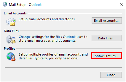Outlook keeps asking for password after migration show profiles