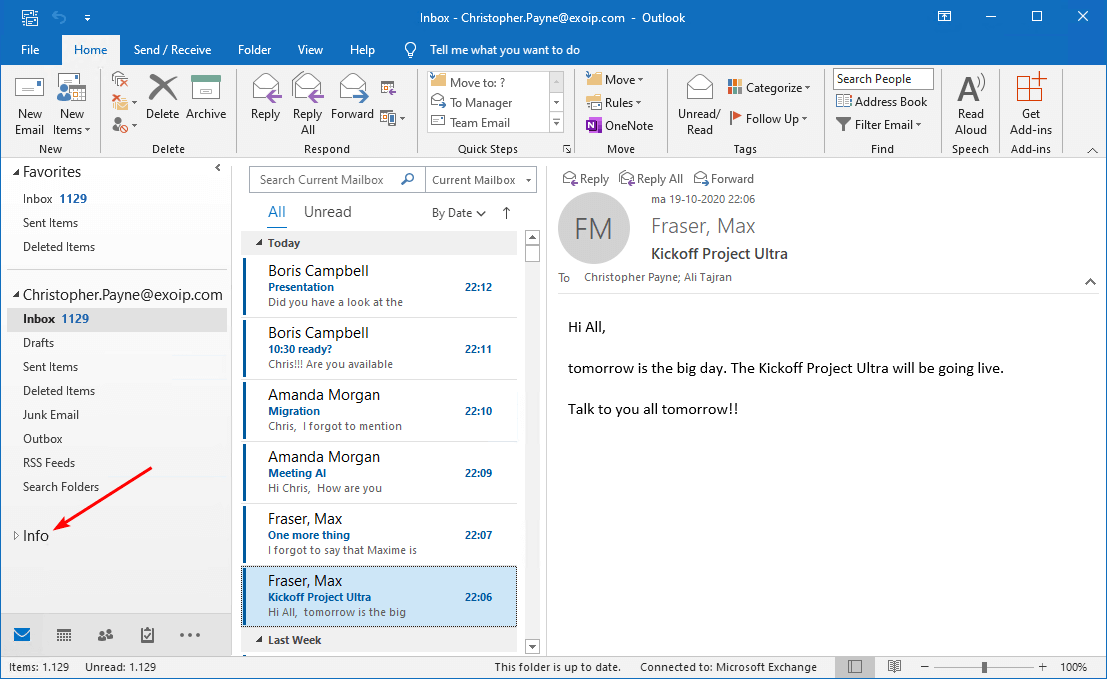Mailbox still visible in Outlook after removing permissions before