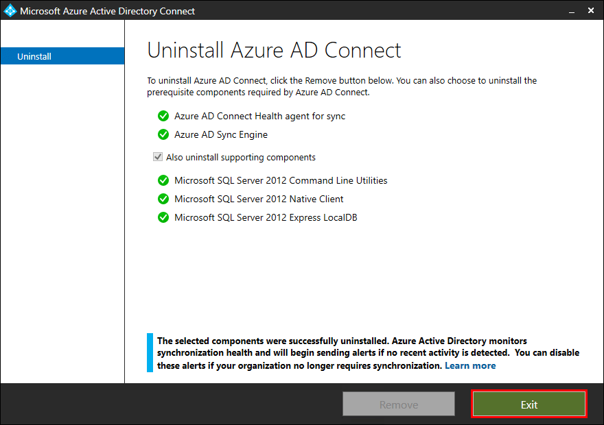 Move Azure AD Connect to new tenant 18