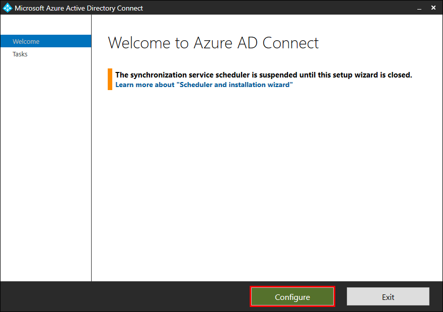 Upgrade Azure AD Connect configure