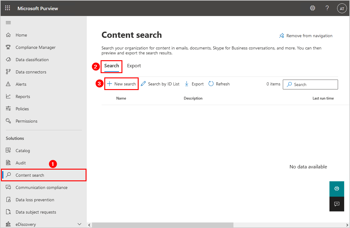 New content search