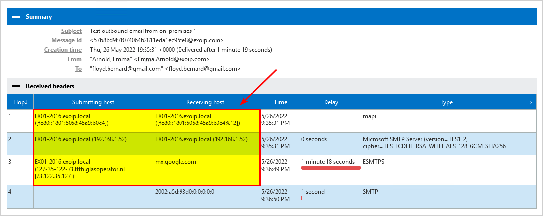 Configure outbound mail via Office 365 internet connector
