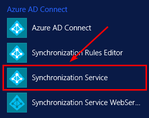 Change AD DS Connector account Synchronization Service