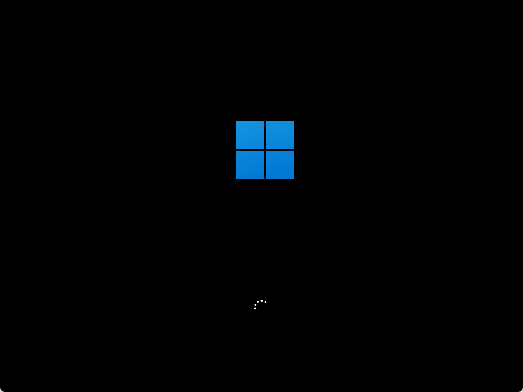 Windows 11 installation loading