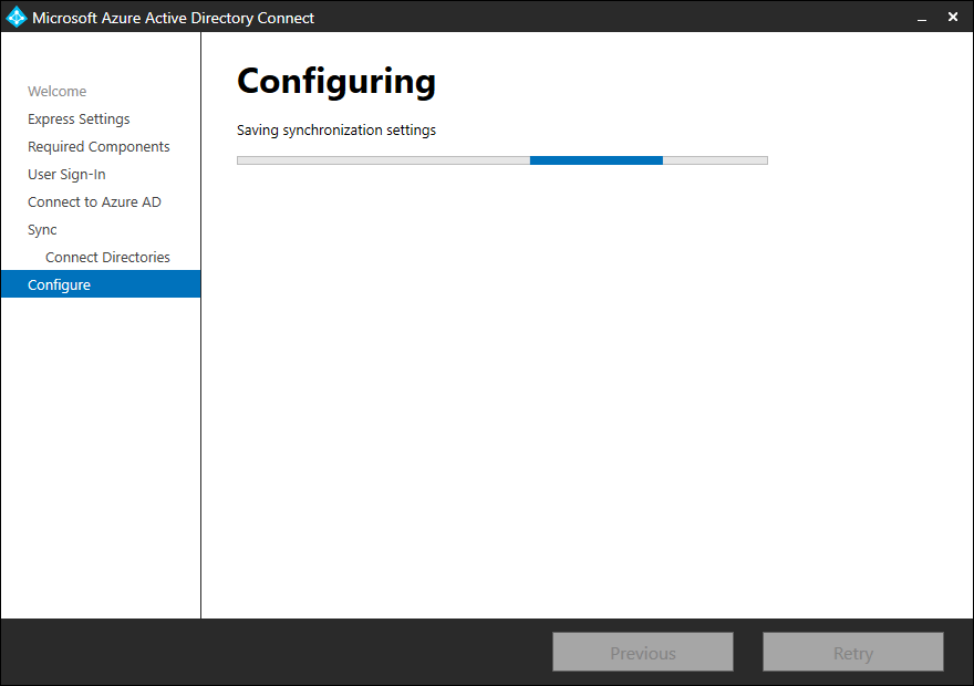 Migrate Azure AD Connect to new server configuring