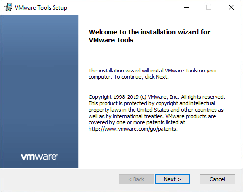 Windows Server post installation configuration install VMware Tools