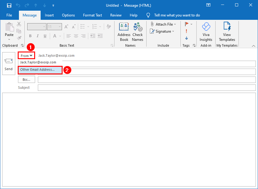 Send from Alias in Office 365 from other email address