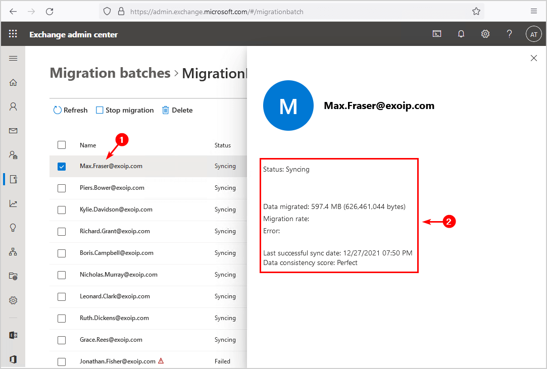 Migrate mailboxes to Office 365 mailbox syncing