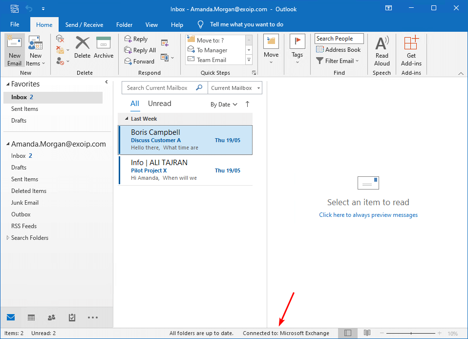 Prevent Outlook from connecting to Office 365 success