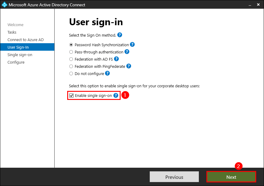 Azure Active Directory enable single sign-on
