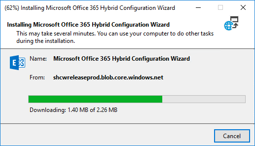 Installing Microsoft 365 Hybrid Configuration Wizard