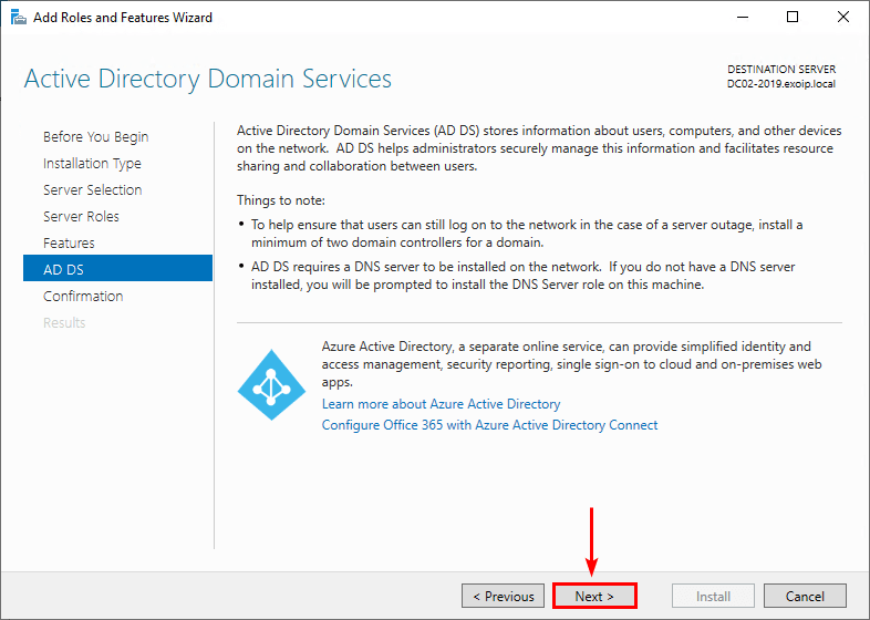 Add Domain Controller to existing domain AD DS