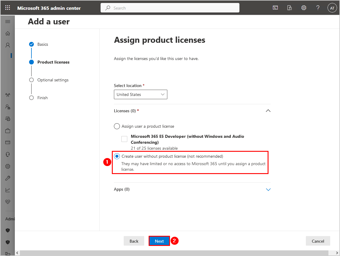 Change Azure AD Connector account  without product license
