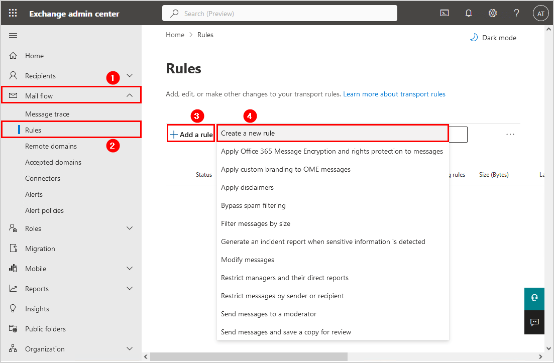 How to Allowlist domain in Microsoft 365 add rule