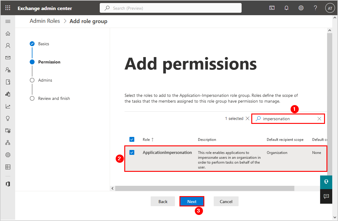 Delete folder in Exchange Online from all mailboxes add permissions
