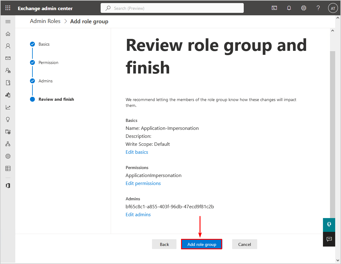 Delete folder in Exchange Online from all mailboxes review role group