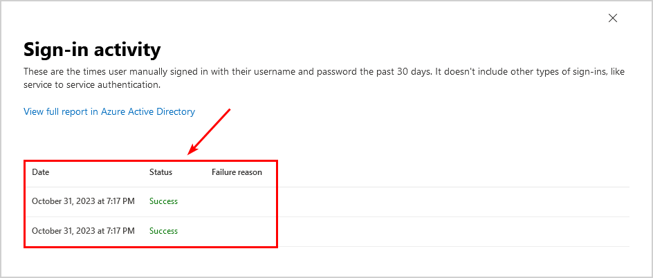 Export Microsoft 365 inactive users sign in activity