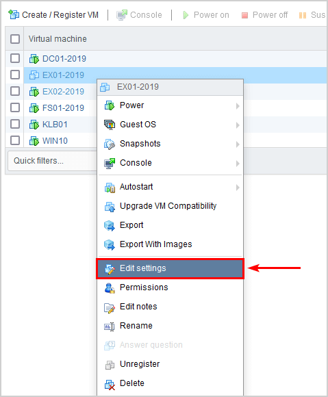 Disks appear as portable devices on VMware VM edit settings