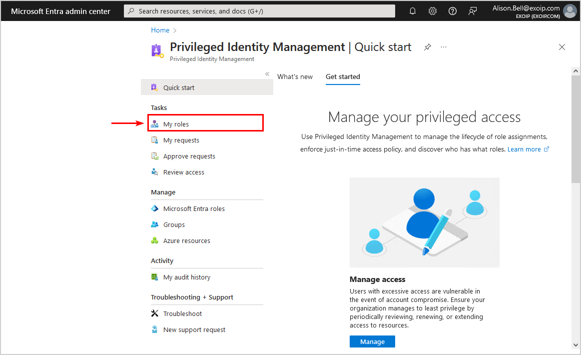 Restrict access to Microsoft Entra admin center PIM blade
