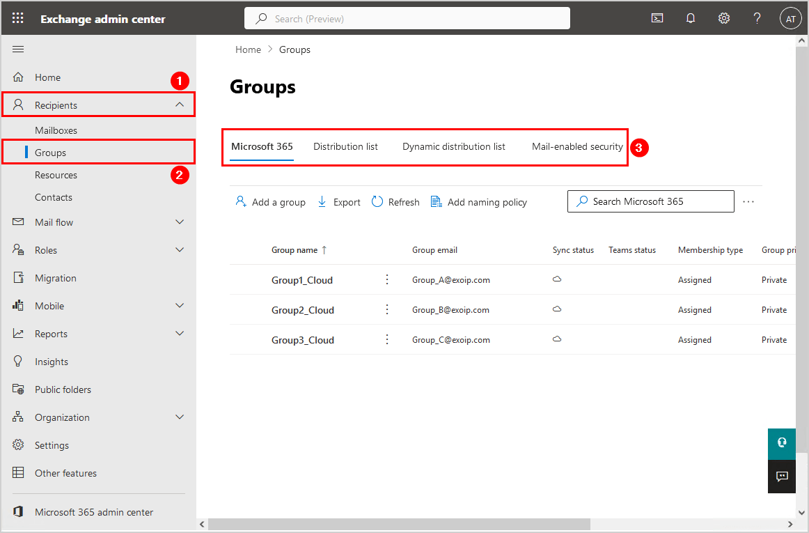 Export Microsoft 365 group members to CSV with PowerShell admin center